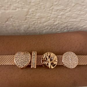 Pandora reflections bracelet rose gold